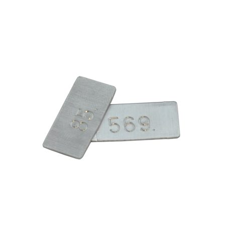 Nummerplaatje aluminium met nummer