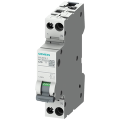 Siemens Installatieautomaat B karakteristiek 10a 2P 1 beveiligd incl nul 1te 5SL6010-6 - 5SL60106