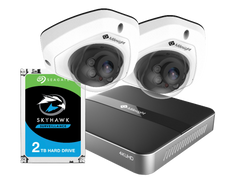 Milesight MS-KIT-DOME - 5 Megapixel Dome Camera Set - 2 TB HDD - NVR
