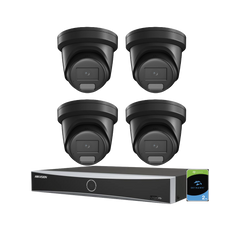 Hikvision 4K beveiligingsset met 4 kleurennachtzicht camera’s & afschrikking