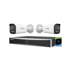 Hikvision 4MP beveiligingsset met 2 camera’s met actieve afschrikking