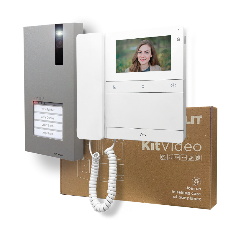 Comelit LS9461M Kit – Quadra deurstation en Logos video-intercom met hoorn