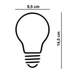 Lamp LED G95 5W 200 LM 1800K 3 Standen DIM Gold