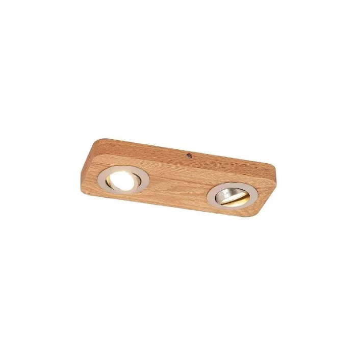 Mikari 2 LED Plafondlamp Wood - Lindby uwwoningveilig.nl