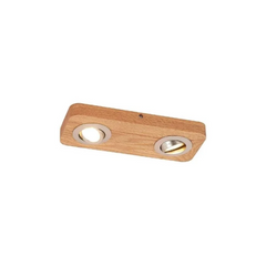 Mikari 2 LED Plafondlamp Wood - Lindby uwwoningveilig.nl