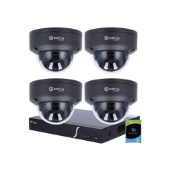 Compleet 4MP IP Camerabewakingssysteem met Nachtzicht & App-bediening – 4 Camera’s + NVR