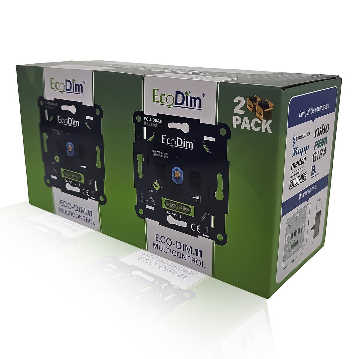 ECODIM ECO-DIM.11-2PACK DIMMER DUO PACK 0-250W FA 1=2