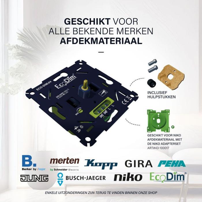 Led dimmer inbouw 0-150W | ECO-DIM.04 5 uwwoningveilig.nl