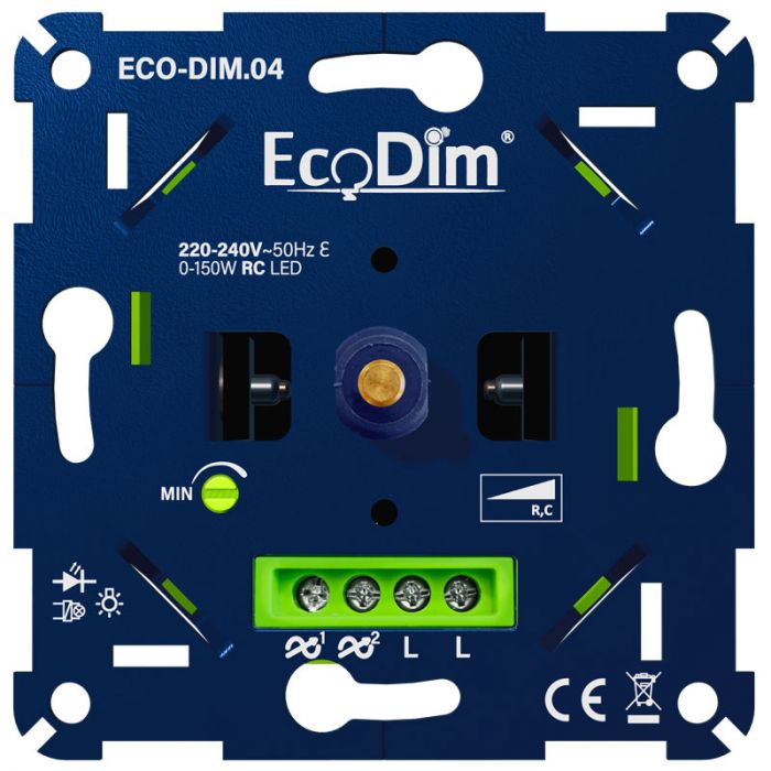 Led dimmer inbouw 0-150W | ECO-DIM.04 uwwoningveilig.nl