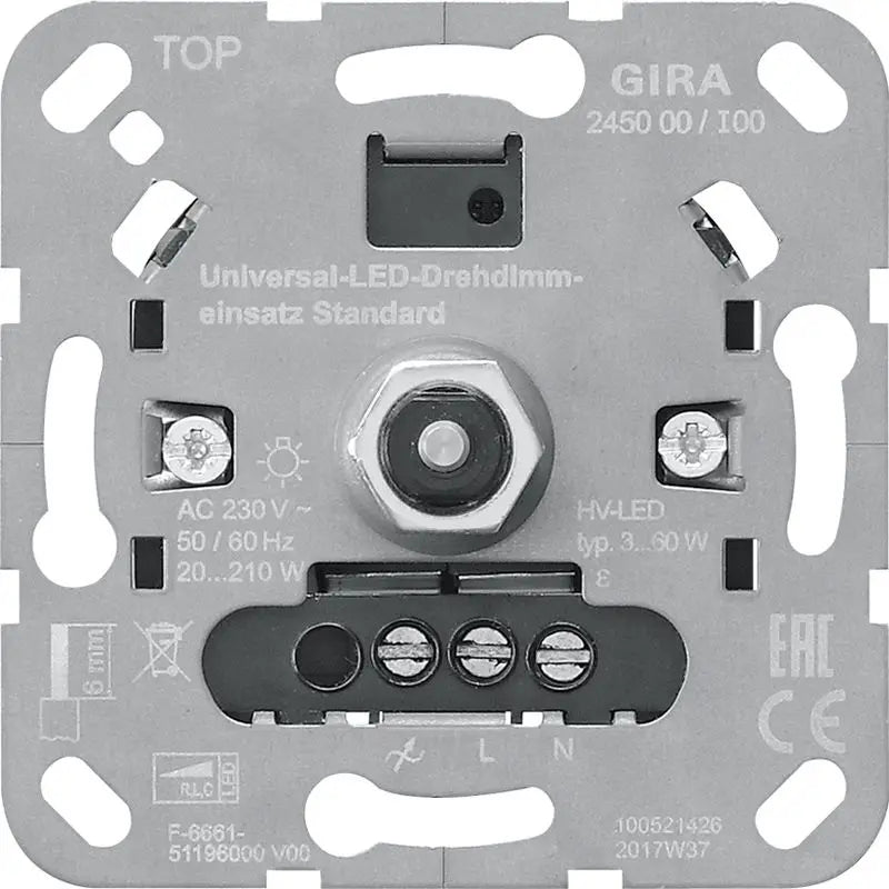 Gira Systeem 3000 - Dimmer 245000 Druk/draai