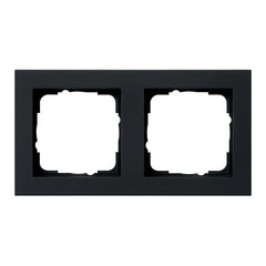 Gira E2 - Afdekraam 021209 Zwart mat
