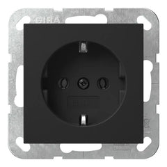 Gira Systeem 55 - Wandcontactdoos 4466005 Zwart mat