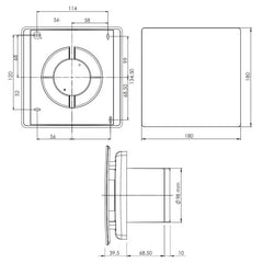 Itho Daalderop BTV SSST - Badkamer-/toiletventilator 53-00356