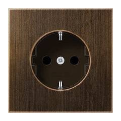 Jung LS Range - Wandcontactdoos ME1520NAT Messing antiek
