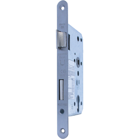 Mauer 4320 Panic lock PZW 60mm stainless steel DIN RS front plate 20mm round