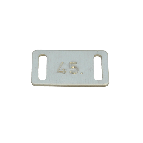 Number plate aluminum numbered