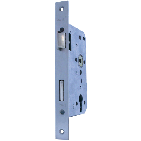 Mauer 8236 Insteek lock D+N 65 mm stainless steel DIN RS