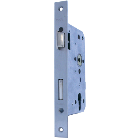 Mauer 8236 Insteek lock D+N 90 mm stainless steel DIN RS