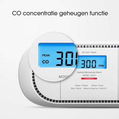 X -Sense XC01 carbon monoxide detector - Compact Design