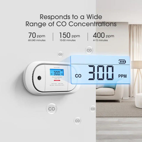 X -Sense XC01 carbon monoxide detector - Compact Design