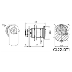 Mauer Camlock Postcylinder DT1