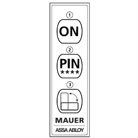 Mauer user sticker for Ellcam® Classic Transp-Witbelte Letters